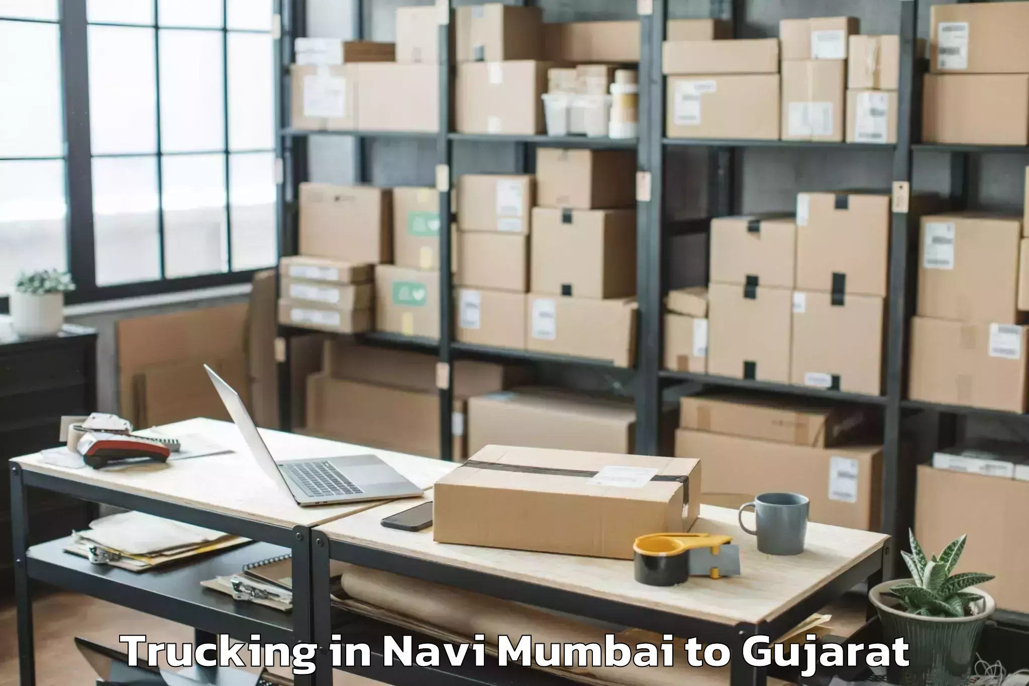 Expert Navi Mumbai to Girgadhada Trucking